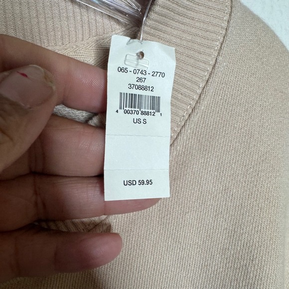 Aerie Sweatshirt Oversized Crewneck Tan Beige Womens S - Picture 7 of 10